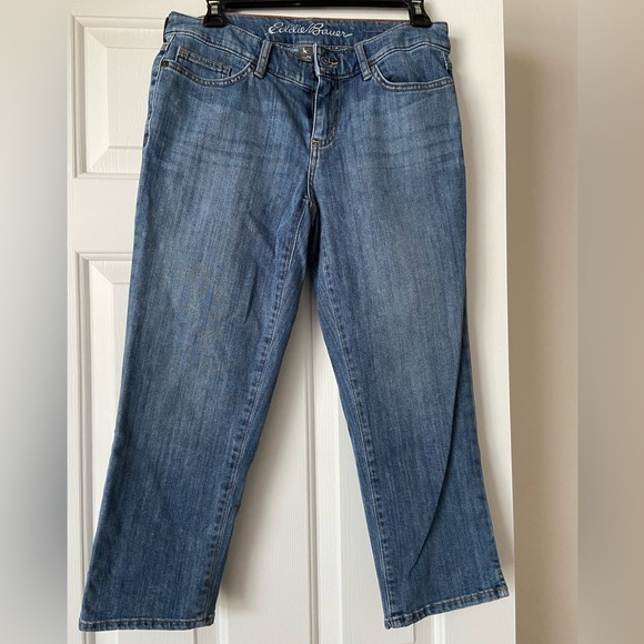 Eddie Bauer cropped jeans size 4 - Picture 1 of 5